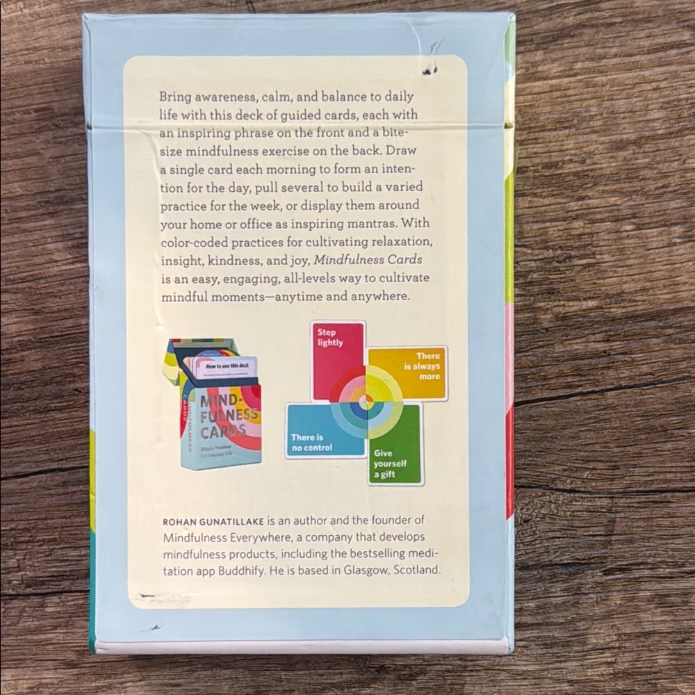 Chronicle Books Mindfulness Cards - Picture 2 of 7